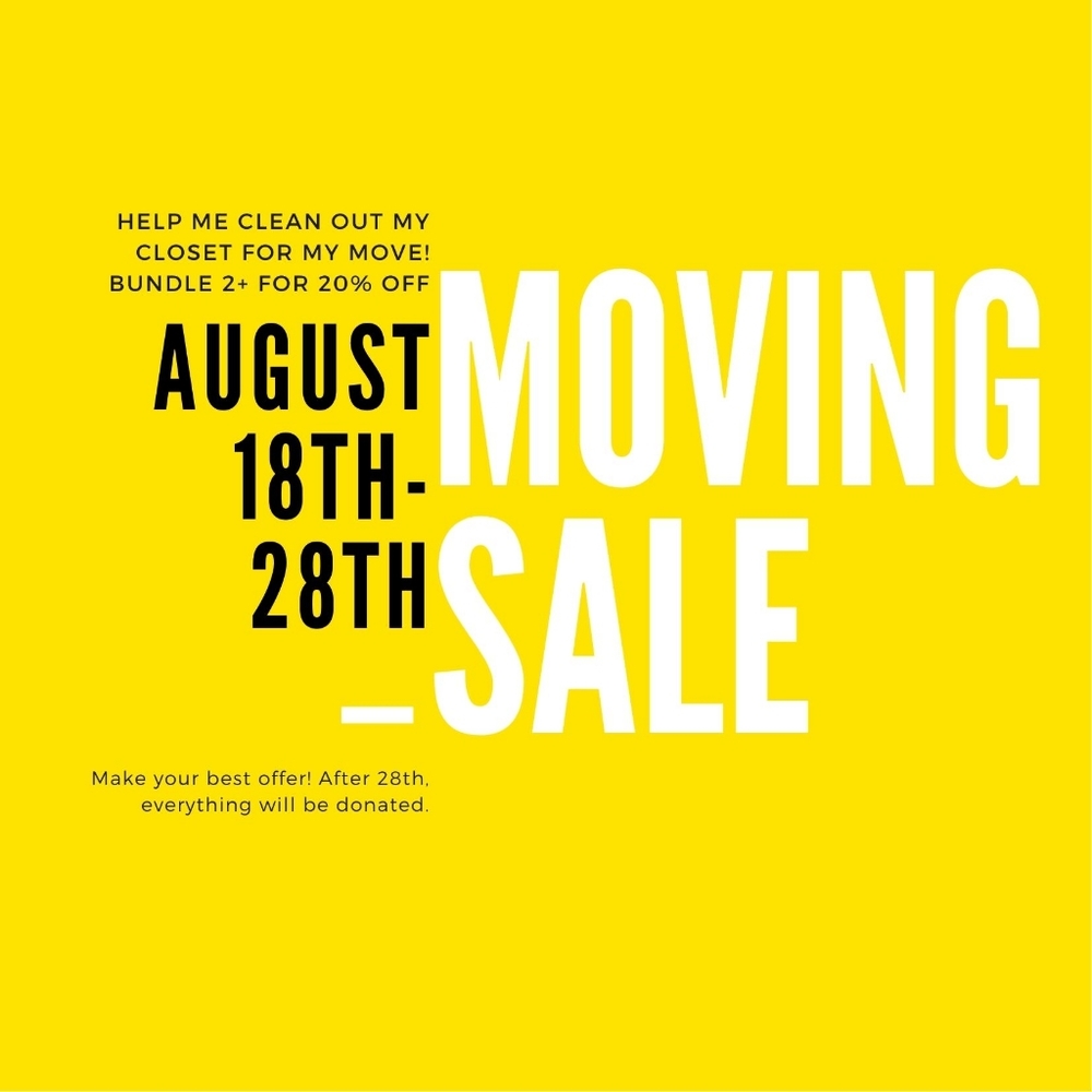 Everything must go! Sz. 8-14, 36DDD, Med-XL, 7.5-8